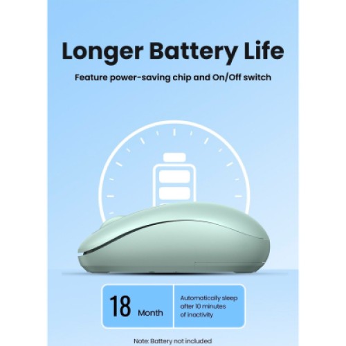 Мышка Ugreen MU105 Wireless Green (90672)