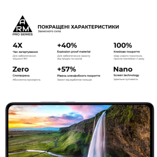 Стекло защитное Armorstandart Pro Xiaomi Redmi Note 14 4G Black (ARM79679)