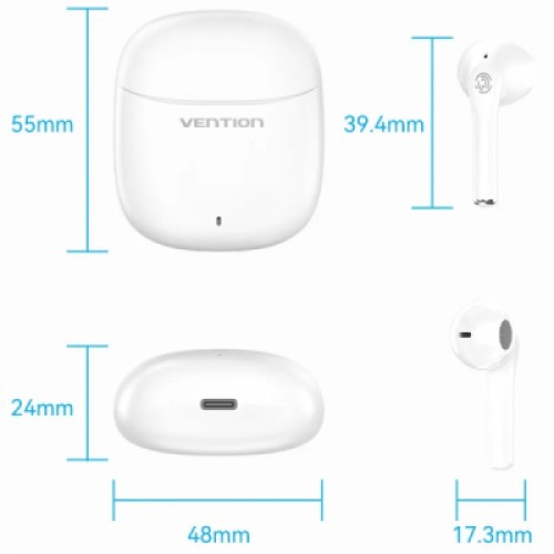 Наушники Vention Elf Earbuds E02 White (NBGW0)