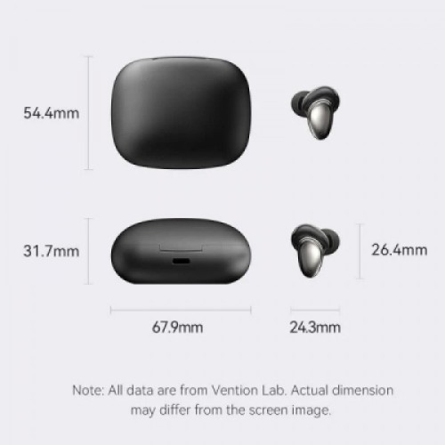 Наушники Vention Tiny Earbuds T13 Black (NBNB0)