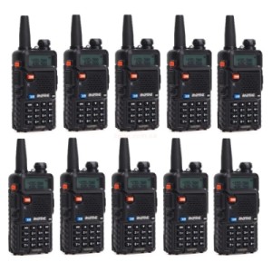 Портативная рация Baofeng UV-5R Black Ten Pack комплект 10 шт (2200000758972)