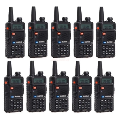 Портативная рация Baofeng UV-5R Black Ten Pack комплект 10 шт (2200000758972)