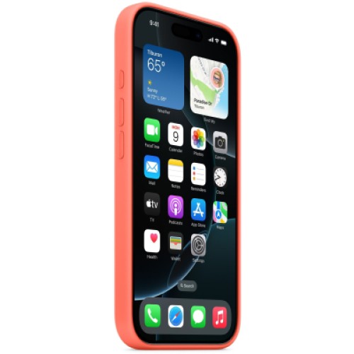Чехол для мобильного телефона Apple iPhone 16 Pro Silicone Case with MagSafe - Tangerine,Model A3315 (MDFY4ZM/A)