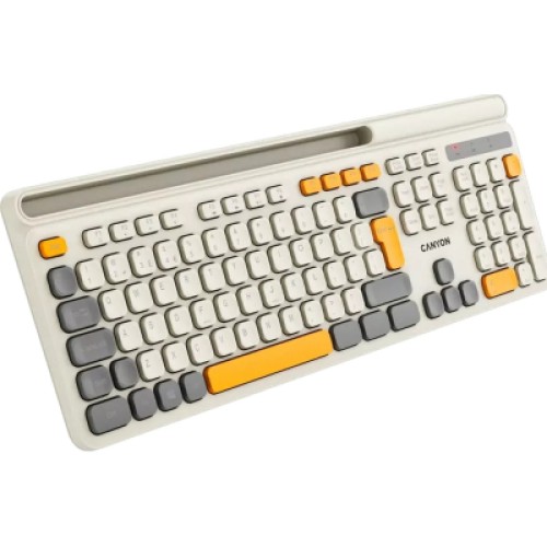 Клавиатура Canyon HKB-W03 Wireless UA Beige (CNS-HKBW03BG)