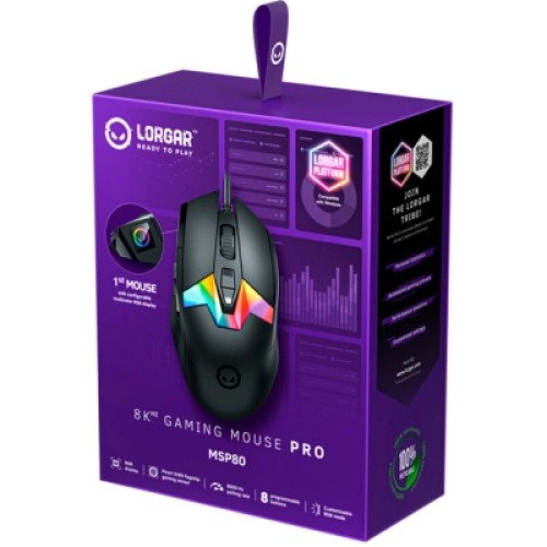 Мышка Lorgar MSP80 Pro USB Black (LRG-MSP80-BK)