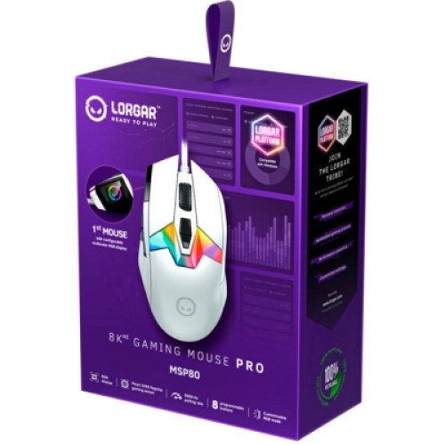 Мышка Lorgar MSP80 Pro USB White (LRG-MSP80-WH)