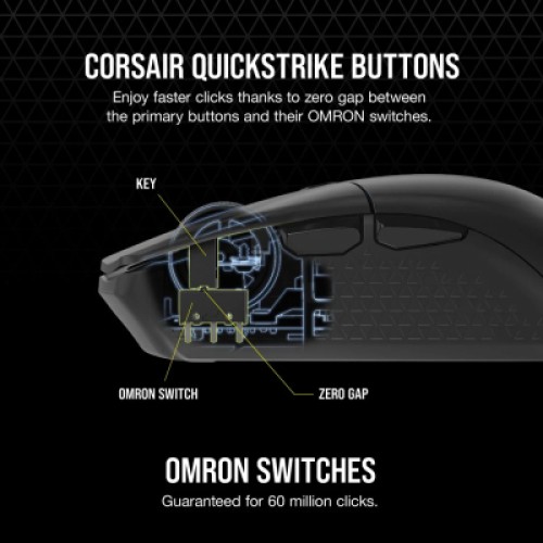 Мышка Corsair Katar Elite Wireless Black (CH-931C111-EU)