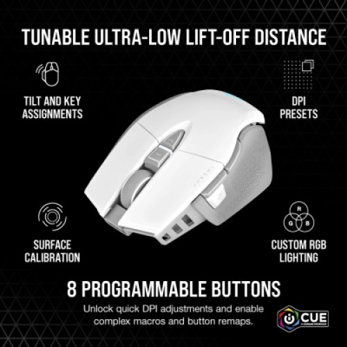 Мышка Corsair M65 RGB Ultra Wireless White (CH-9319511-EU2)