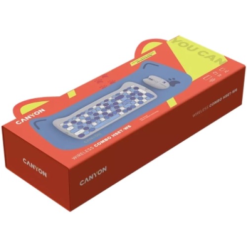 Комплект Canyon HSET-W6 Kitty Edition Wireless UA Blue (CNS-HSETW6BL)