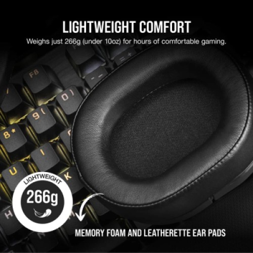 Наушники Corsair HS55 Wireless Gaming Dolby 7.1 Carbon (CA-9011280-EU)