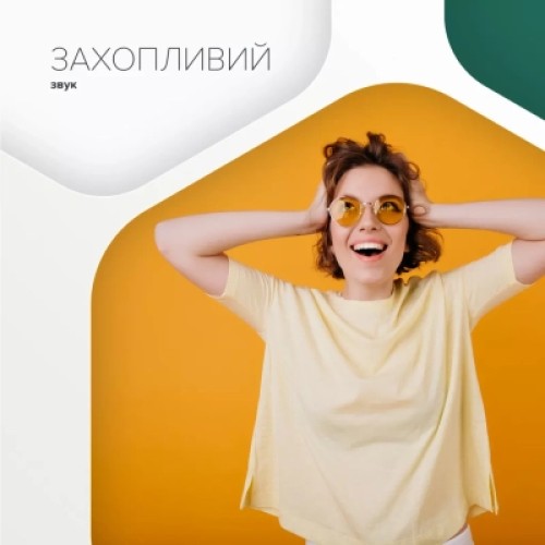 Наушники Canyon Hexagon 7 TWS ANC+ENC Wireless Charge Black/Yellow (CNS-TWS7BY)