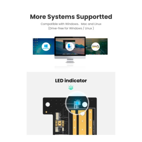 Контроллер Ugreen PCI-E 3.0 for SSD M.2 (NVMe) x4 CM302 (70503)