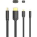 Кабель мультимедийный HDMI to HDMI Micro 3.0m V2.0 4K 60Hz18Gbps HDR Dolby Vention (AGIBI)