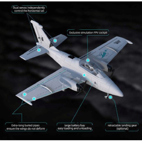 Летающее крыло ATOMRC Beluga RTH (BRTH)