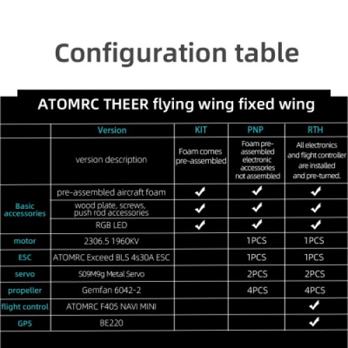 Літаюче крило ATOMRC Theer RTH (TRTH)
