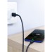 Дата кабель USB 2.0 AM to Type-C 0.5m 3.0A (18W) Nickel Plating US287 Black Ugreen (60115)