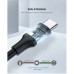 Дата кабель USB 2.0 AM to Type-C 0.5m 3.0A (18W) Nickel Plating US287 Black Ugreen (60115)
