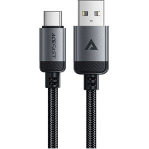 Дата кабель USB 2.0 AM to Type-C 1.2m 3.0A (18W) C20-04 aluminum alloy Black Acefast (6974316283782)