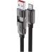 Дата кабель USB-C to USB-C/A 1.2m 3.0A zink alloy C13-04 Black Acefast (6974316282334)