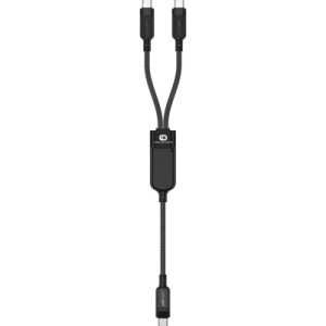Дата кабель USB 2.0 USB-C 2in1 0.8m + sub 0.4m, 100W, C5-11 Acefast (6974316280149)