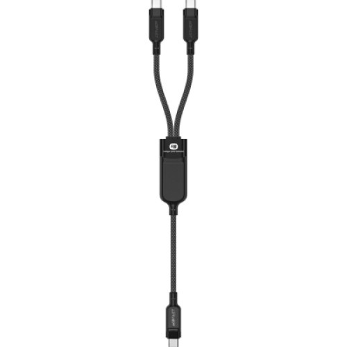Дата кабель USB 2.0 USB-C 2in1 0.8m + sub 0.4m, 100W, C5-11 Acefast (6974316280149)