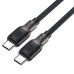 Дата кабель USB-C to USB-C 1.2m 3A silicone braid C10-03 Acefast (6974316283119)