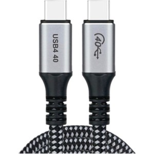 Дата кабель USB-C to USB-C 1.2m USB4.0 Gen3 240W (8K HDR) Choetech (XCC-1040-GY)