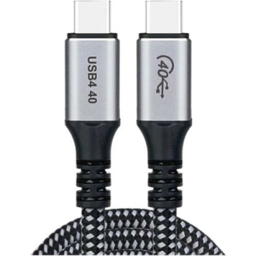 Дата кабель USB-C to USB-C 1.2m USB4.0 Gen3 240W (8K HDR) Choetech (XCC-1040-GY)