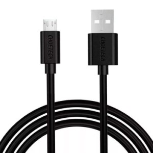 Дата кабель USB 2.0 AM to Micro 5P 1.2m PVC Choetech (AB003-BK)