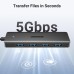 Концентратор Ugreen USB 3.0 to 4хUSB 3.0 0.15m Space Gray CM219 (25851)