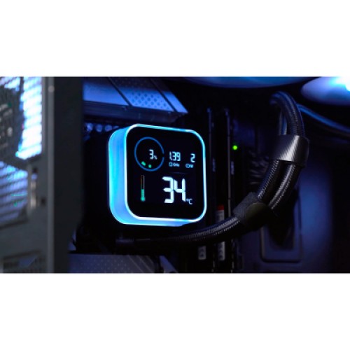 Система жидкостного охлаждения Deepcool LQ240 Black (R-LQ240-BKLSMW-G-1)