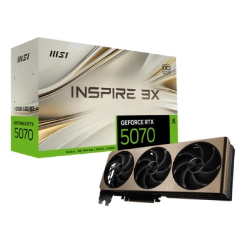 Видеокарта MSI GeForce RTX5070 12Gb INSPIRE 3X OC (RTX 5070 12G INSPIRE 3X OC)