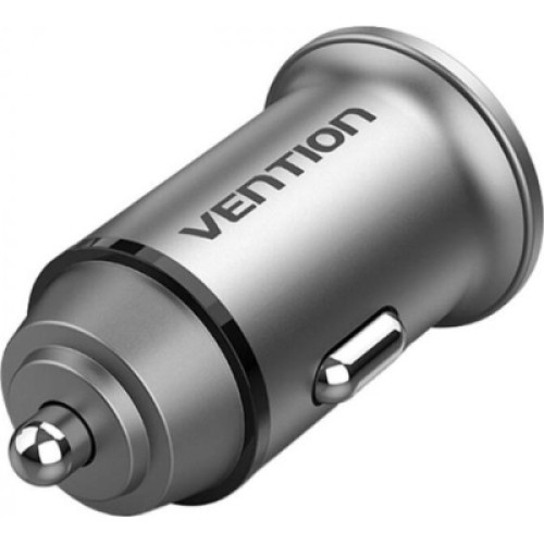 Зарядное устройство Vention 2USB-A 30W QC3.0 Gray Mini Style Aluminium Alloy Type (FFEH0)
