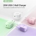Зарядное устройство Vention 1xUSB-C 20W PD3.0/QC3.0 Purple (FEJV0-EU)