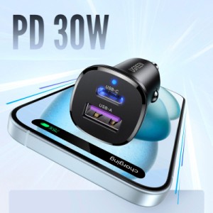 Зарядное устройство Ugreen 2xUSB 30W (USB-A + USB-C) QC 4.0 Сіра (EC305) (25845)