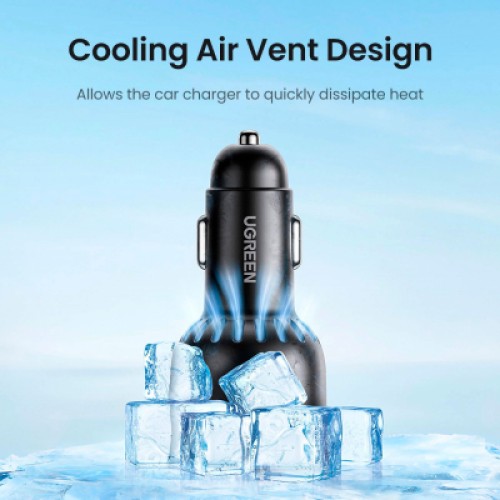 Зарядное устройство Ugreen 3xUSB 130W (2xUSB-C+USB-A) QC 3.0 black (CD293) (90413)