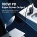 Зарядное устройство Ugreen 3xUSB 130W (2xUSB-C+USB-A) QC 3.0 black (CD293) (90413)