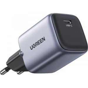 Зарядное устройство Ugreen 1xUSB 30W (USB-C) Gan PD Nexode Mini + PD cable Grey CD319 (25257)
