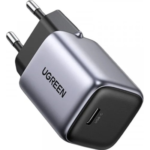 Зарядное устройство Ugreen 1xUSB 30W (USB-C) Gan PD Nexode Mini + PD cable Grey CD319 (25257)