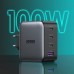 Зарядное устройство Ugreen 4xUSB 100W (3xUSB-C+USB-A) Gan Tech Fast GAN Charger black CD226 (40747)