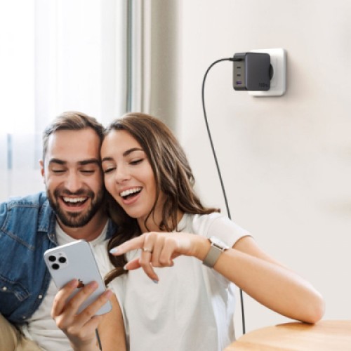 Зарядное устройство Ugreen 4xUSB 100W (3xUSB-C+USB-A) Gan Tech Fast GAN Charger black CD226 (40747)