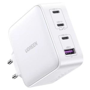 Зарядное устройство Ugreen 4xUSB 100W (3хUSB-C+USB-A) Gan white CD226 (15337)