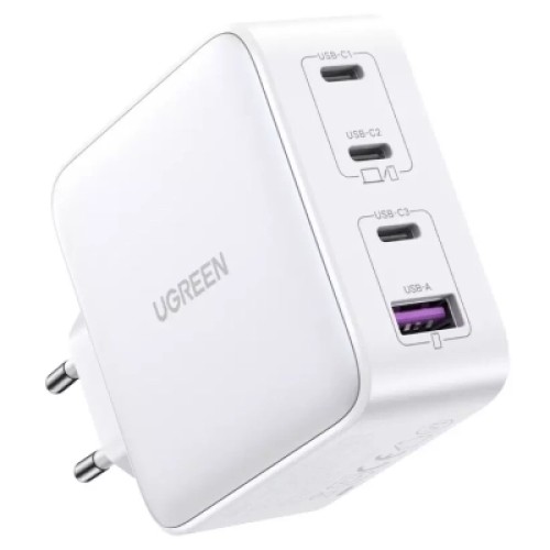 Зарядное устройство Ugreen 4xUSB 100W (3хUSB-C+USB-A) Gan white CD226 (15337)