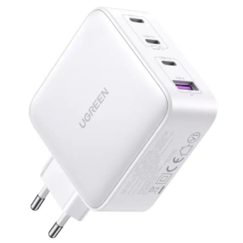 Зарядное устройство Ugreen 4xUSB 100W (3хUSB-C+USB-A) Gan white CD226 (15337)