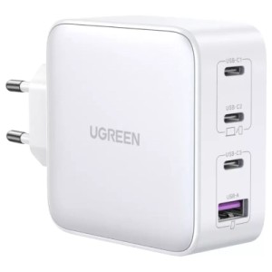 Зарядное устройство Ugreen 4xUSB 100W (3хUSB-C+USB-A) Gan white CD226 (15337)