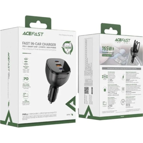 Зарядное устройство Acefast 3xUSB 165W (2xUSB-C + USB-A) B14 (6974316282938)
