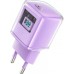 Зарядное устройство Acefast 1xUSB-C 30W Gan A53 Fast Charger alfalfa purple (6974316282365)