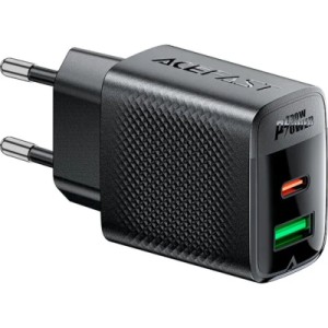 Зарядное устройство Acefast 2xUSB 30W (USB-C+USB-A) Gan A98 Black (6974316283263)