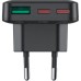 Зарядное устройство Acefast 3xUSB 65W (2xUSB-C+USB-A) Gan A100 Fast Charger Ultra thin black (6974316283492)