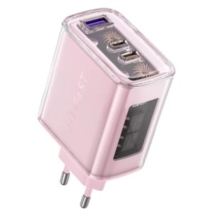 Зарядное устройство Acefast 3xUSB 65W (2xUSB-C+USB-A) Gan A45 Fast Charger Cherry blossom (6974316282082)